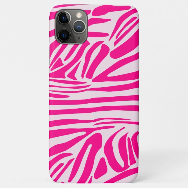 Pink zebra print Case-Mate iPhone case (Back)