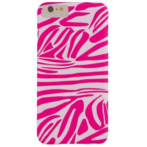 Pink zebra print barely there iPhone 6 plus case