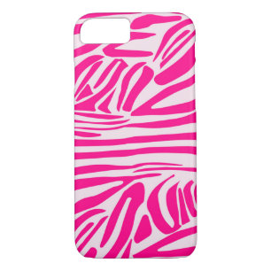 Pink zebra print iPhone 8/7 case