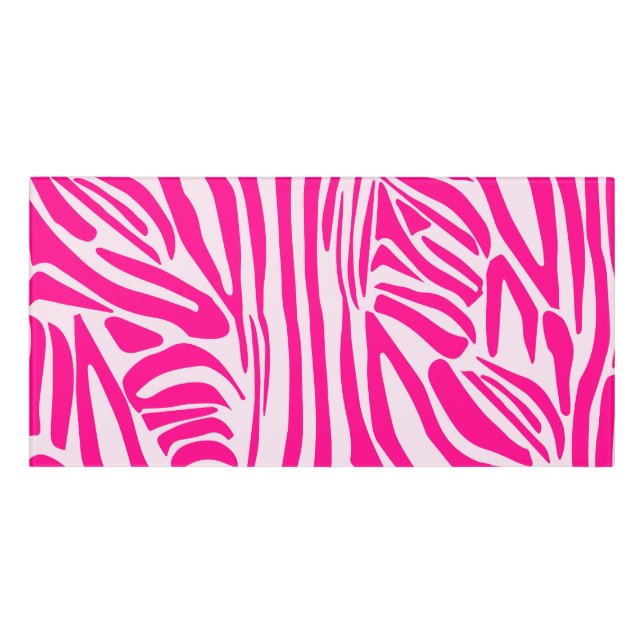 Pink zebra print door sign (Classic Front)