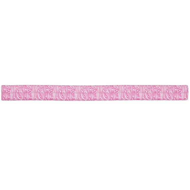 Pink zebra print elastic hair tie (Unwrapped)