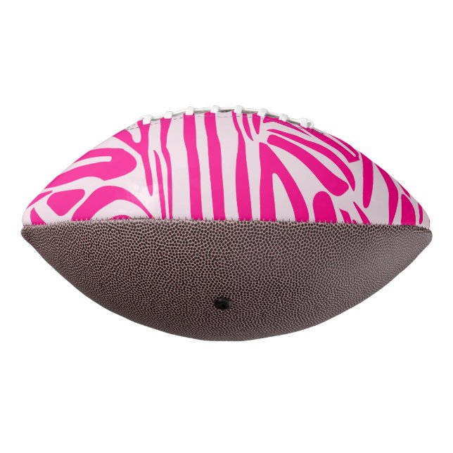 Pink zebra print football (Rotated 270)