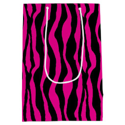 Pink Zebra Print Gift Bag | Zazzle