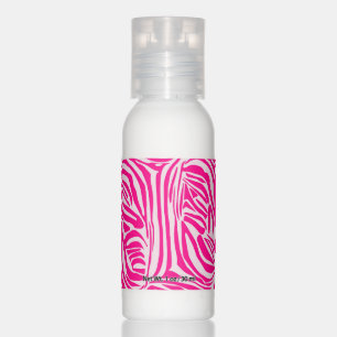 Pink zebra print hand lotion
