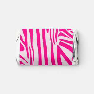 Pink zebra print hershey's miniatures