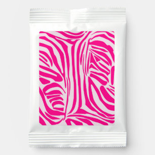 Pink zebra print hot chocolate drink mix