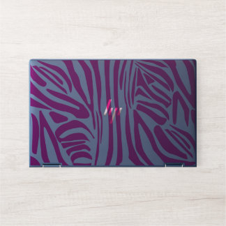 Pink zebra print HP laptop skin