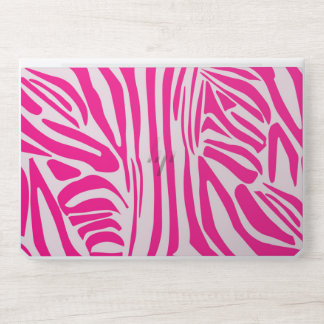 Pink zebra print HP laptop skin