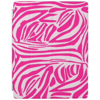 Pink zebra print iPad smart cover