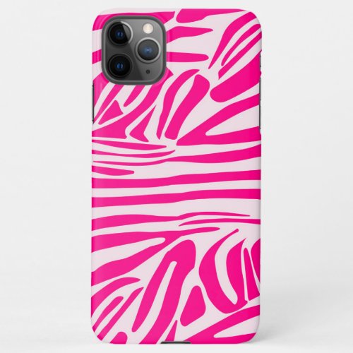 Pink zebra print iPhone 11Pro max case