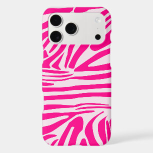 Pink zebra print iPhone 17 pro max case