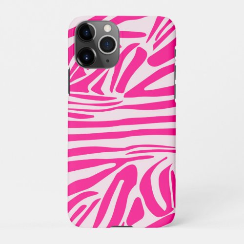 Pink zebra print iPhone 11Pro case