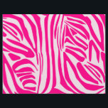 Pink zebra print letterhead<br><div class="desc">https://www.zazzle.com/cute_colorful_birds_fanny_pack-256591423157296343</div>
