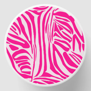 Pink zebra print mini candle favors