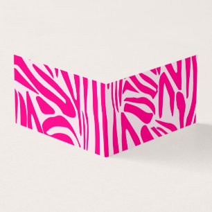 Pink Zebra Print Pattern Business Card