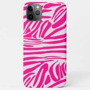 Pink Zebra Print Pattern iPhone 11 Pro Max Case
