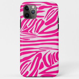 Pink Zebra Print Pattern iPhone 11 Pro Max Case