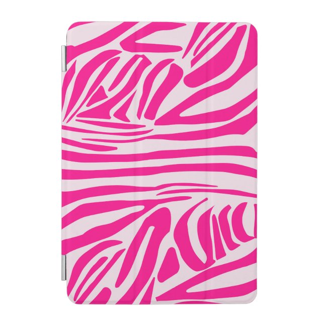 Pink Zebra Print Pattern iPad Mini Cover (Front)