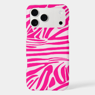Pink Zebra Print Pattern iPhone 17 Pro Max Case