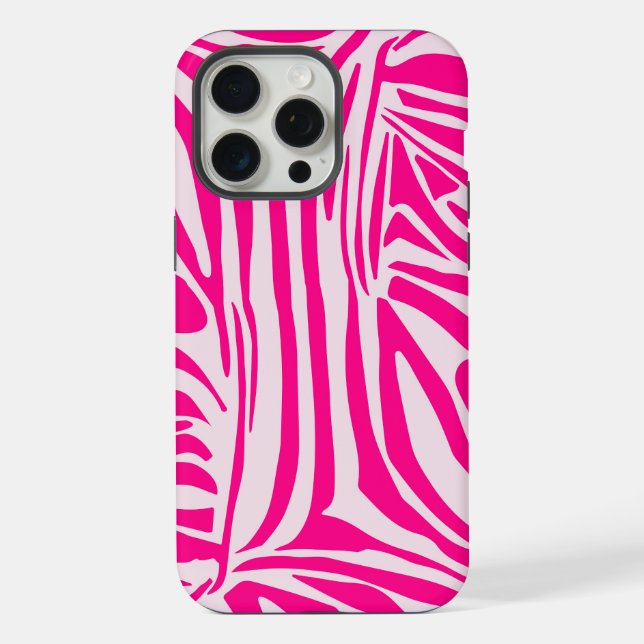 Pink Zebra Print Pattern Iphone Case (Back)
