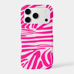 Pink Zebra Print Pattern iPhone 17 Pro Case