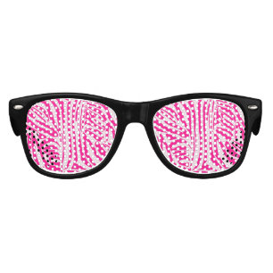Pink Zebra Print Pattern Kids Sunglasses