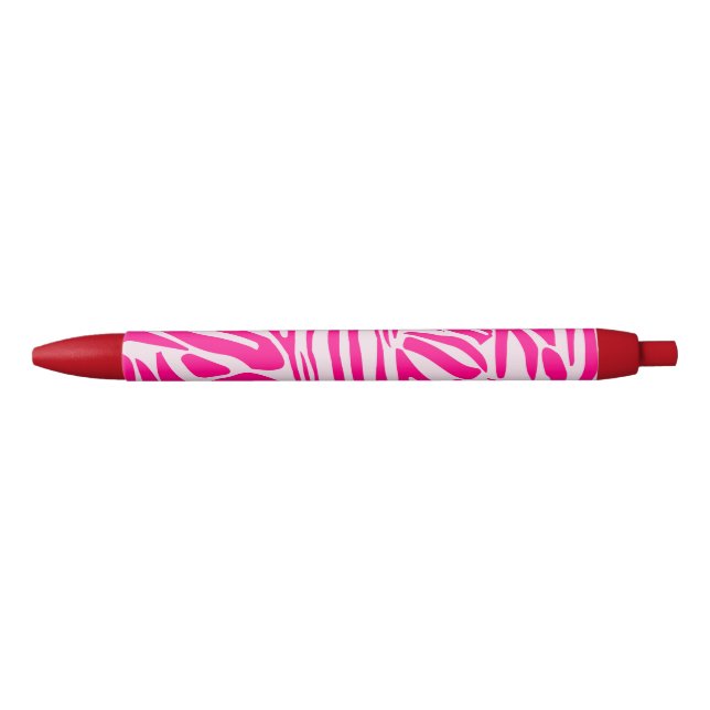 Pink Zebra Print Pattern Pen (Front)