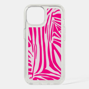 Pink Zebra Print Pattern iPhone 15 Case