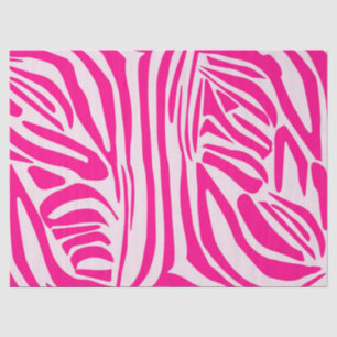 Pink Zebra Print Pattern Tissue Paper