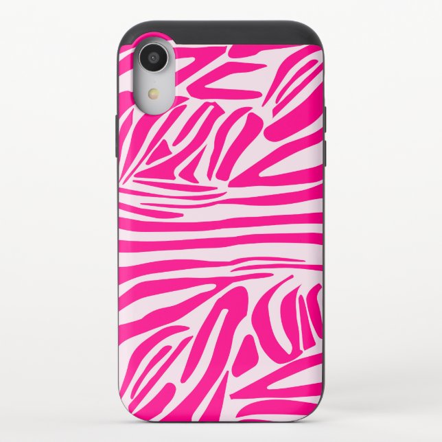 Pink Zebra Print Pattern Uncommon iPhone Case (Back)