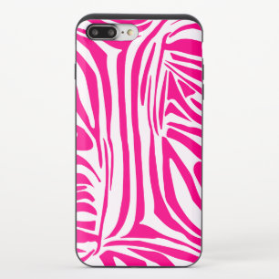 Pink Zebra Print Pattern iPhone 8/7 Plus Slider Case