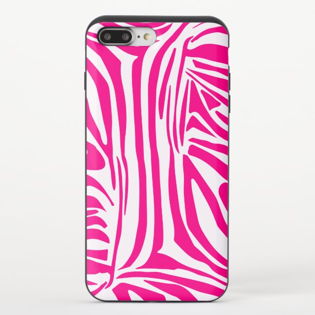 Pink Zebra Print Pattern Uncommon iPhone Case (Back)