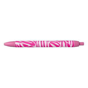 Pink zebra print pen