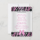 Pink Zebra Print & Princess Tiara Baby Shower