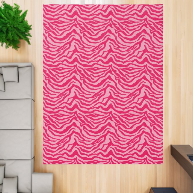 Pink Zebra print Rug (Insitu (Indoor 2))