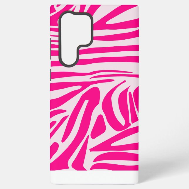 Pink zebra print samsung galaxy case (Back)