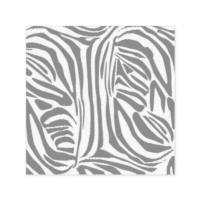 Pink zebra print self-inking stamp (Design)