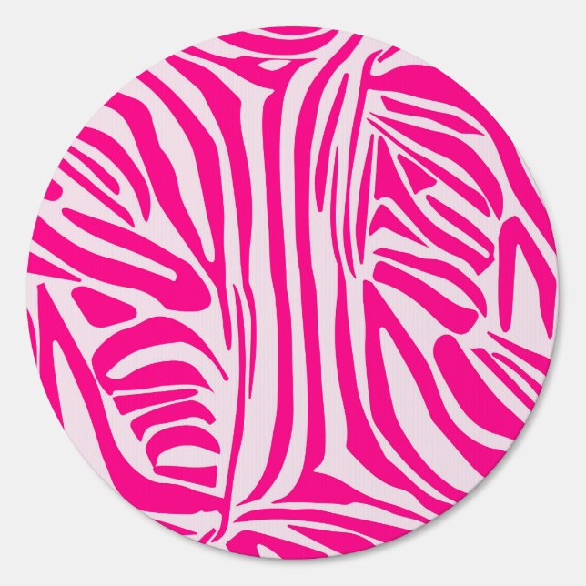 Pink zebra print sign (Front)
