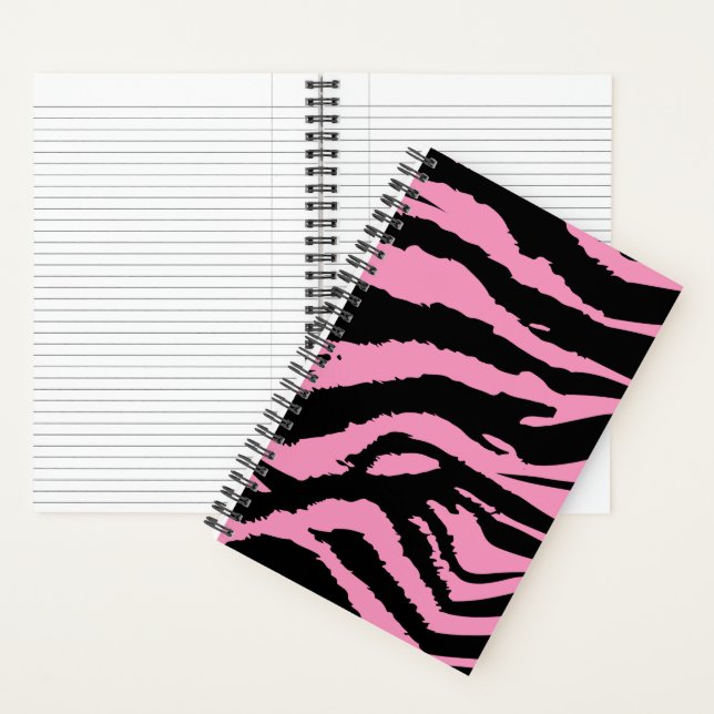Pink Zebra Print Spiral  Notebook (Inside)