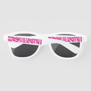 Pink zebra print sunglasses