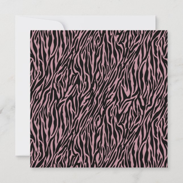 Pink Zebra Print Sweet Sixteen Invitation (Front)