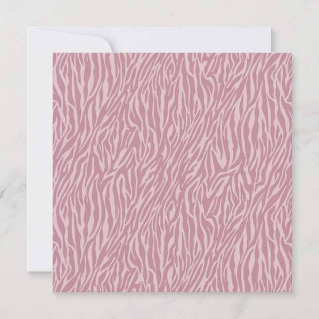 Pink Zebra Print Sweet Sixteen Invitation (Front)