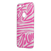 Pink zebra print uncommon google pixel case (Back/Left)