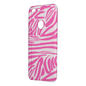 Pink zebra print uncommon google pixel XL case (Back/Left)