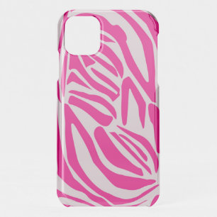 Pink zebra print iPhone 11 case