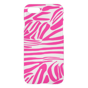 Pink zebra print iPhone SE/8/7 case