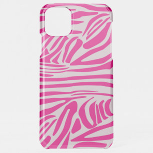 Pink zebra print iPhone 11 pro max case