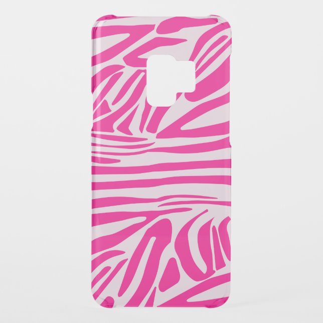 Pink zebra print uncommon samsung galaxy case (Back)