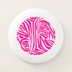 Pink zebra print Wham-O frisbee