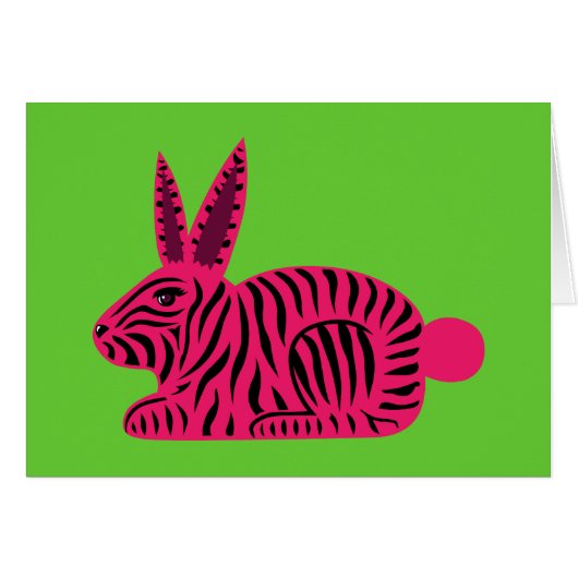 Pink Zebra Rabbit (Front Horizontal)